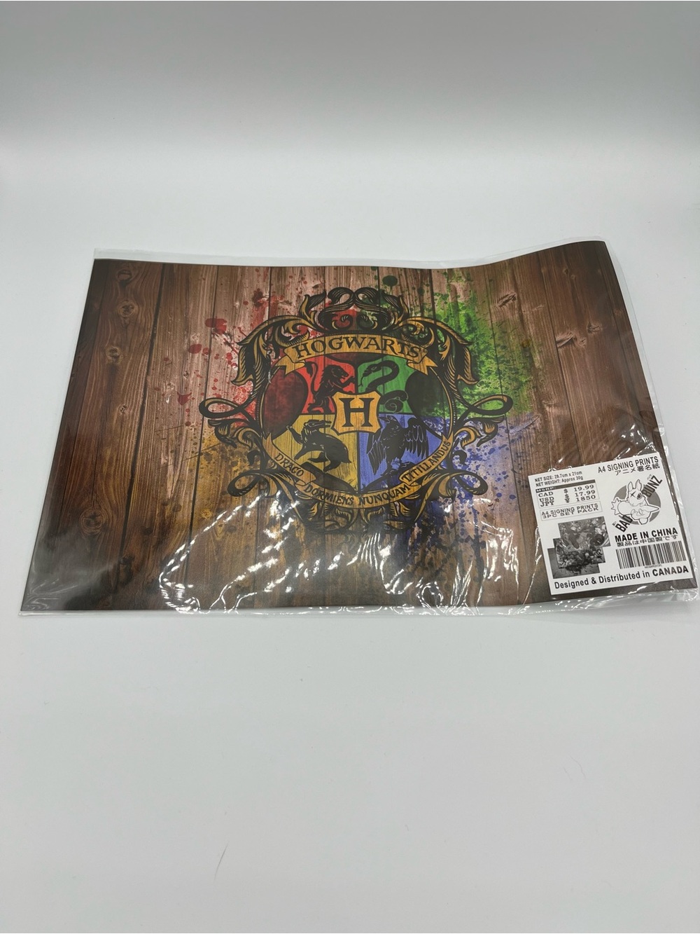 Harry Potter Hogwarts Crest Decorative Placemat - Multicolor